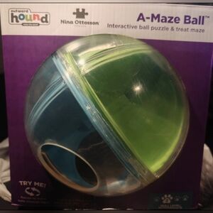 Outward Hound A-Maze Ball with Blue and Green